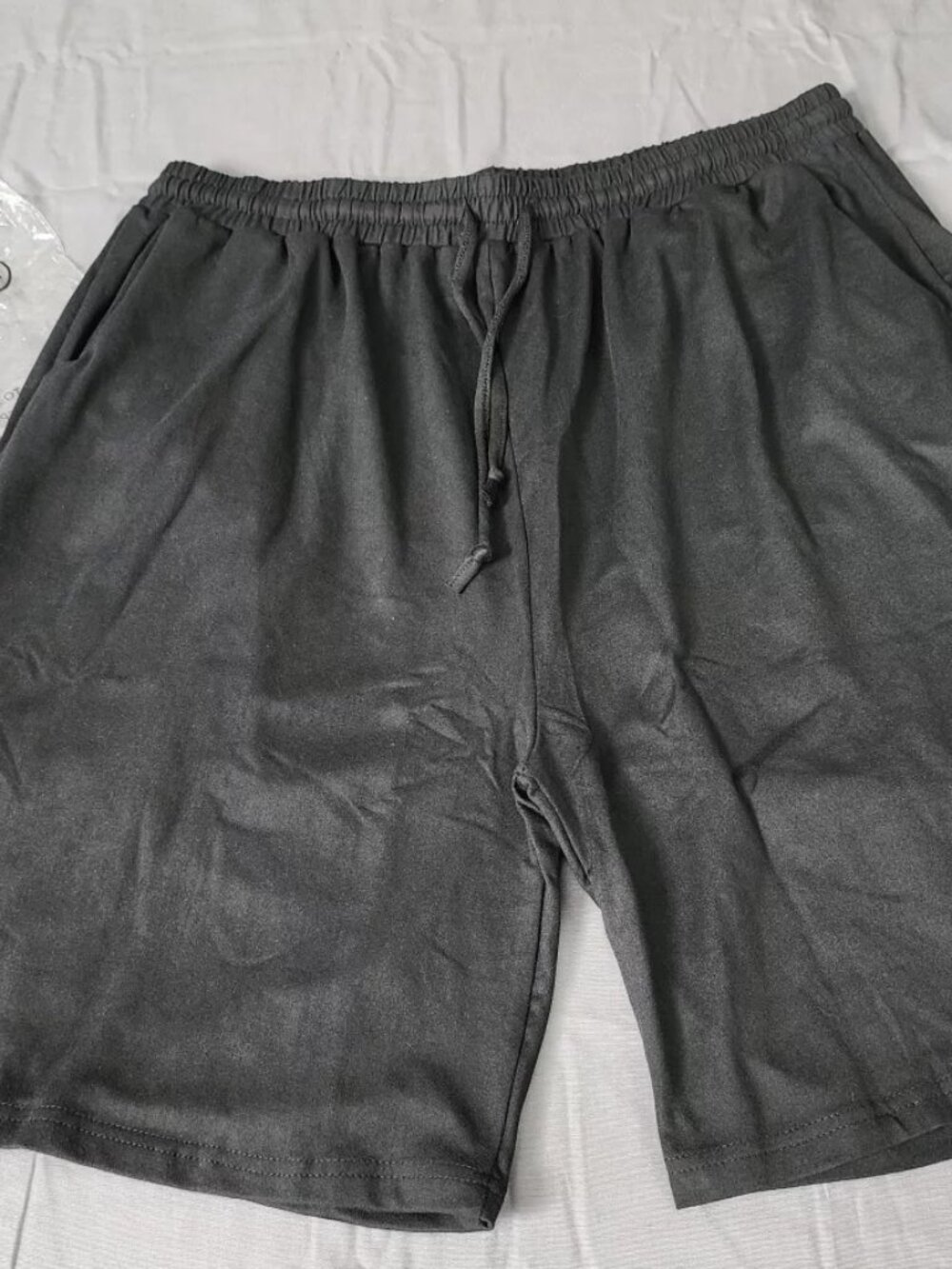 CULAYII Womens XXL Black Athletic Shorts 7in Inseam Elastic Waist Pockets